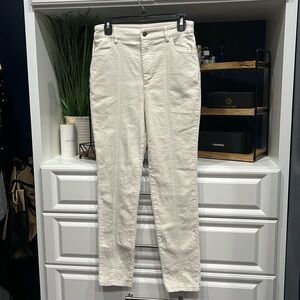 FOREVER 21 Contemporary Corduroy pants, size medium juniors. Off white / cream